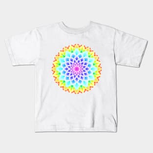 RAINBOW MANDALA (SIMPLE) Kids T-Shirt